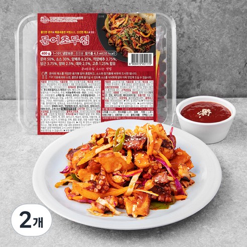 문어초무침, 400g, 2개