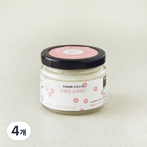 포비아워스 무화과 스프레드, 4개, 100g