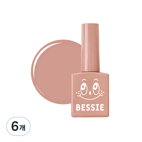 베씨 시럽 컬러 젤, S06 센티멘탈 브라운, 11ml, 6개