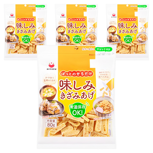 미스즈 튀김건조유부, 80g, 4개