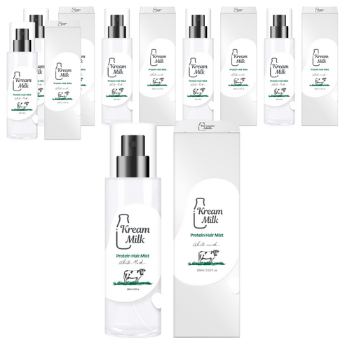 크림밀크 단백질 헤어 미스트 화이트머스크향, 6개, 105ml