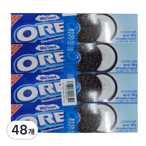 동서 오레오 마일드스위트, 100g, 48개