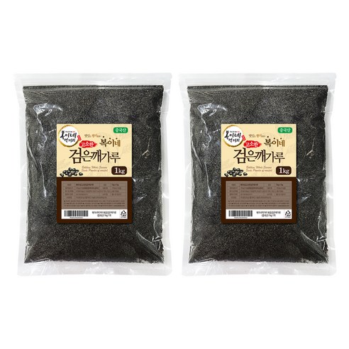 복이네먹거리 고소한 검은깨가루, 1kg, 2개
