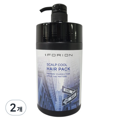 포리온 스칼프 쿨 헤어팩, 1L, 2개