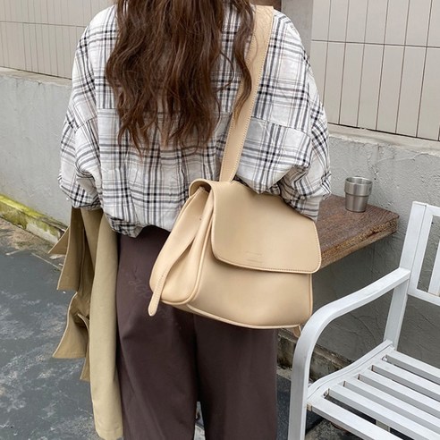 빈티지 레더 메신저 백