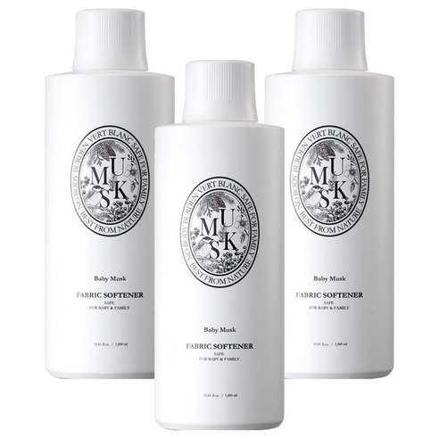 베르블랑 아기 섬유유연제 머스크향, 1000ml, 3개