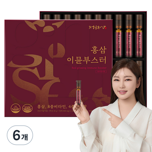 정원삼 홍삼 이뮨 부스터 + 쇼핑백, 20회분, 6개