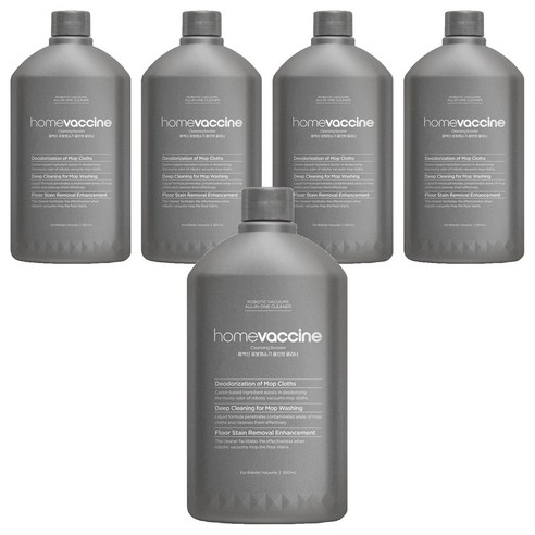 홈백신 로봇청소기 올인원 클리너, 500ml, 5개