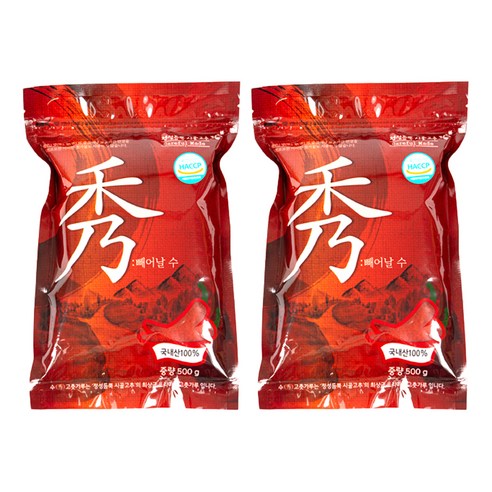 비에스상사 정성듬뿍 시골고추 청양 고춧가루, 500g, 2개
