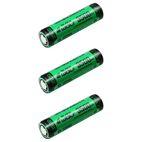 블랙울프 18650 B3 LG셀 충전 배터리 3500mAh, 1개입, 3개