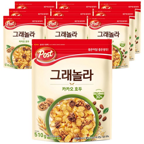 포스트 동서 카카오 호두, 510g, 10개