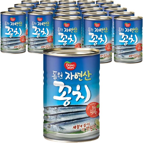 동원 꽁치 통조림, 400g, 24개