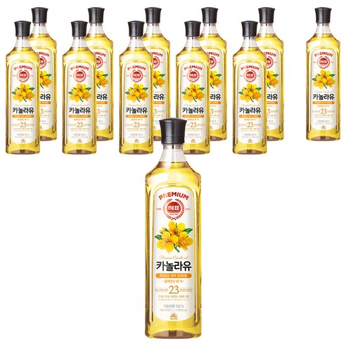 해표 카놀라유, 900ml, 12개