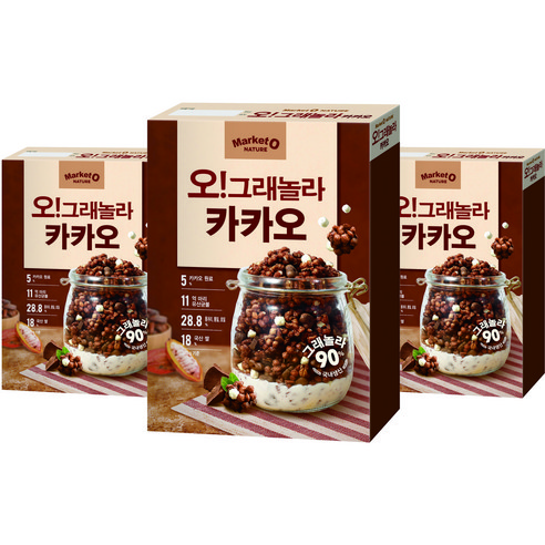 오그래놀라 카카오 시리얼, 300g, 3개