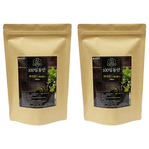 정앤정 100일동안 삼각티백 메리골드차, 1.2g, 100개입, 2개