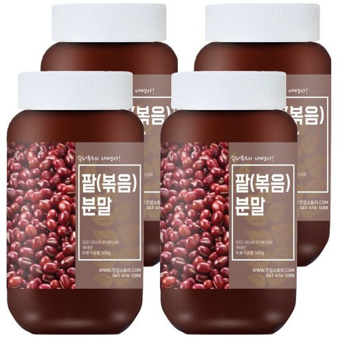 건강스토리 국내산 팥분말 볶음, 300g, 4개