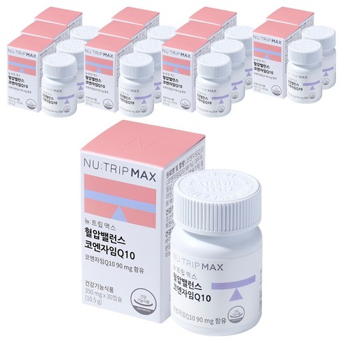 뉴트립 혈압밸런스 코엔자임Q10 350 mg, 30정, 12개