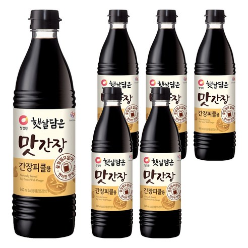 청정원 맛간장 간장피클용, 840ml, 6개