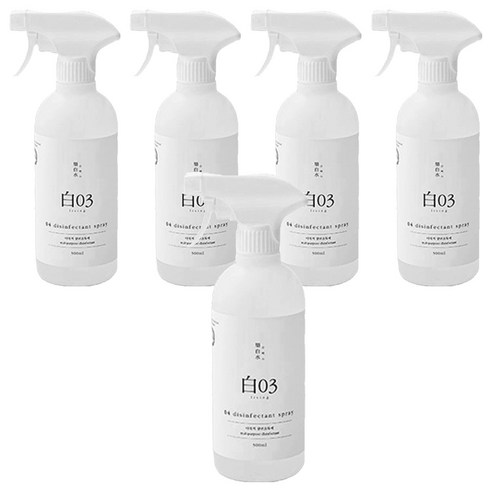 순백수 다목적 살균 소독제, 5개, 500ml