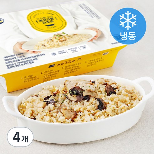 프렙 그랑씨엘 트러플오일 버섯 크림 리조또 (냉동), 413g, 4개