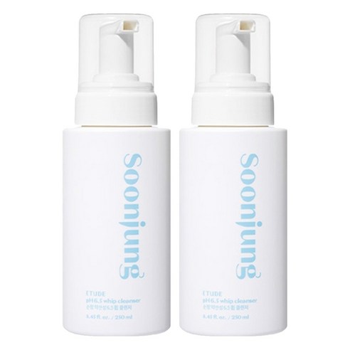 순정 약산성 6.5휩 클렌저 대용량 250ml 21AD NEW, 2개