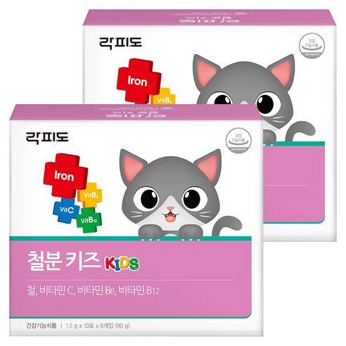 락피도 철분 키즈, 90g, 2개