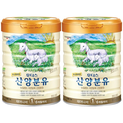 일동후디스 프리미엄 산양분유 1단계, 800g, 2개