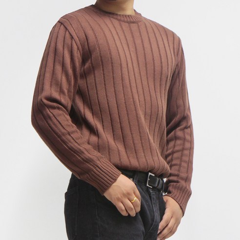 리셋 남성용 츄러스 라운드 니트 남자니트 Best Top5