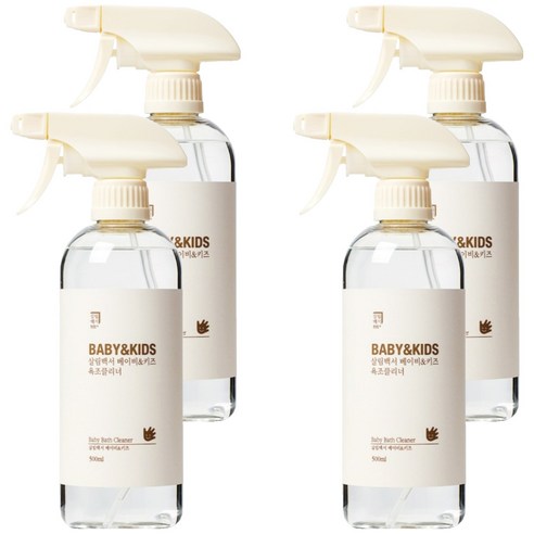 살림백서 베이비 & 키즈 욕조클리너, 4개, 500ml