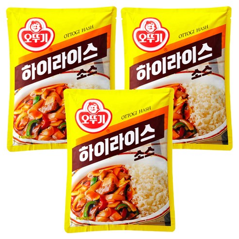 오뚜기 하이라이스 소스, 1kg, 3개