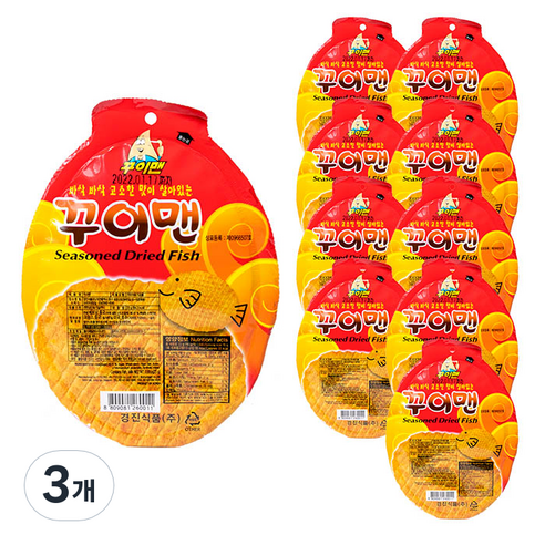 꾸이맨 어포스낵, 23g, 30개