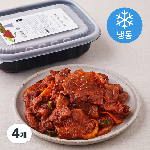 그리팅 흑돼지 고추장불고기 (냉동), 400g, 4개
