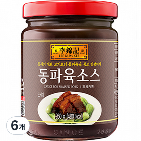 이금기 동파육 소스, 260g, 6개