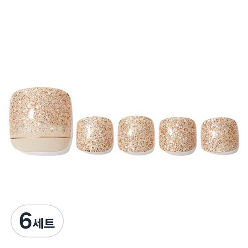 데싱디바 글레이즈 네일스티커 세트, 문더스트, 6세트