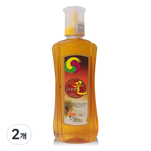 그린하우스 사양벌꿀, 500g, 2개