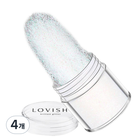 러비쉬 프리미엄 네일 글리터 10g, LVS-027 문나이트, 4개