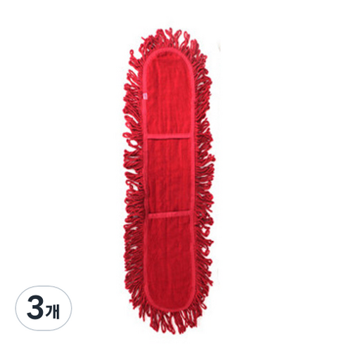 월드크린 리스킹 적색 다용도걸레 90cm, 3개