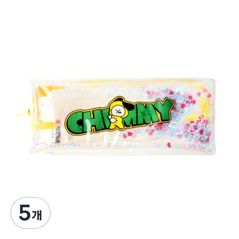 라인프렌즈 BT21 스팽글스틱파우치, 치미, 5개