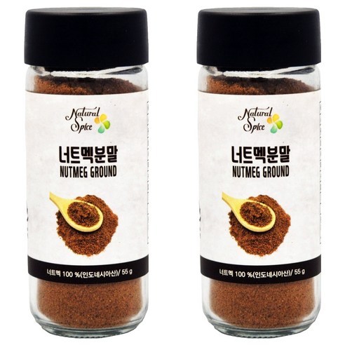 내츄럴스파이스 너트맥분말 향신료, 55g, 2개