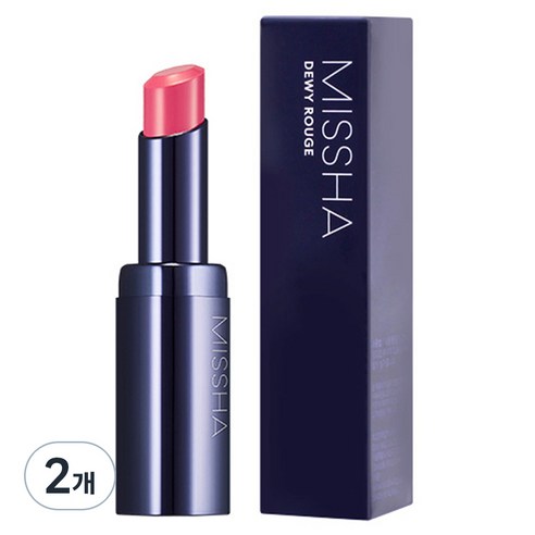 미샤 듀이 루즈 립스틱, 잉카로즈, 3.3g, 2개