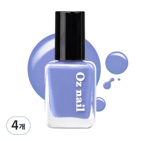 오즈네일 샤인 무드 네일 컬러 매니큐어, 23.스카이블루, 8ml, 4개