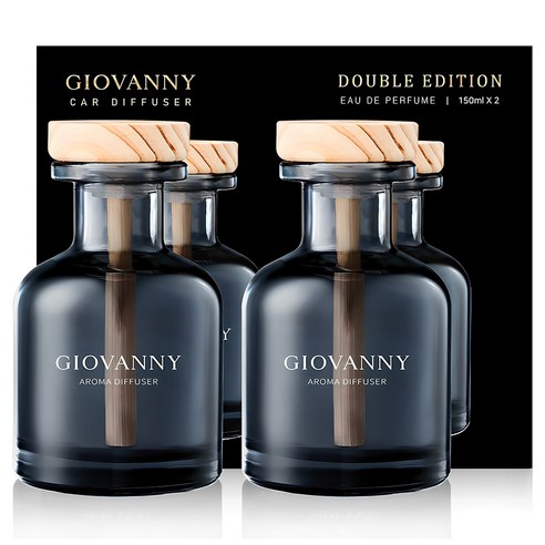 GIOVANNY 차량용 방향제 150ml, 아쿠아샤워, 2개