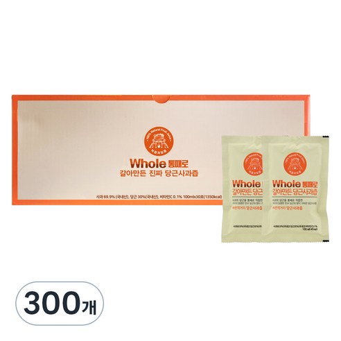 통째로 갈아만든 진짜 당근사과즙, 100ml, 300개