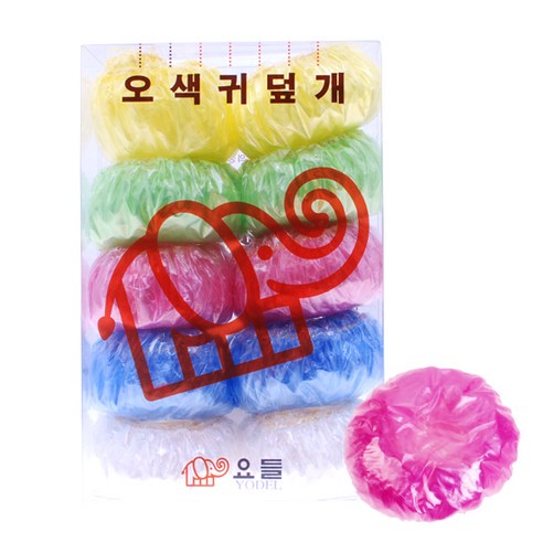 요들 일회용 비닐 귀마개, 혼합 색상, 100개