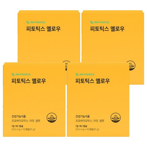 피토틱스 옐로우 유산균, 30정, 4개