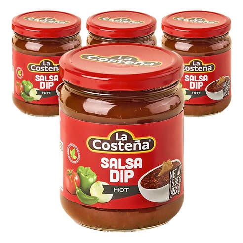 라코스테냐 살사소스 매운맛, 453g, 4개