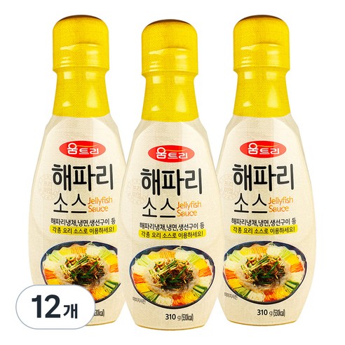 움트리 해파리 양념 소스, 310g, 12개