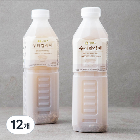 상하농원 우리쌀 식혜, 1L, 12개