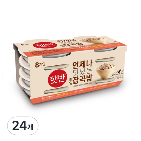 햇반 잡곡밥, 210g, 24개