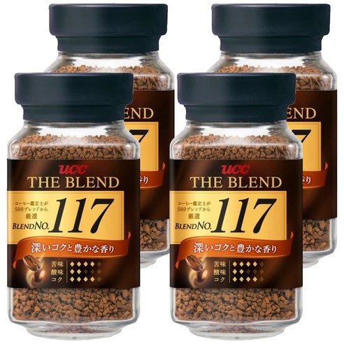 유씨씨 더 블랜드 117 인스턴트 커피, 90g, 1개, 4개